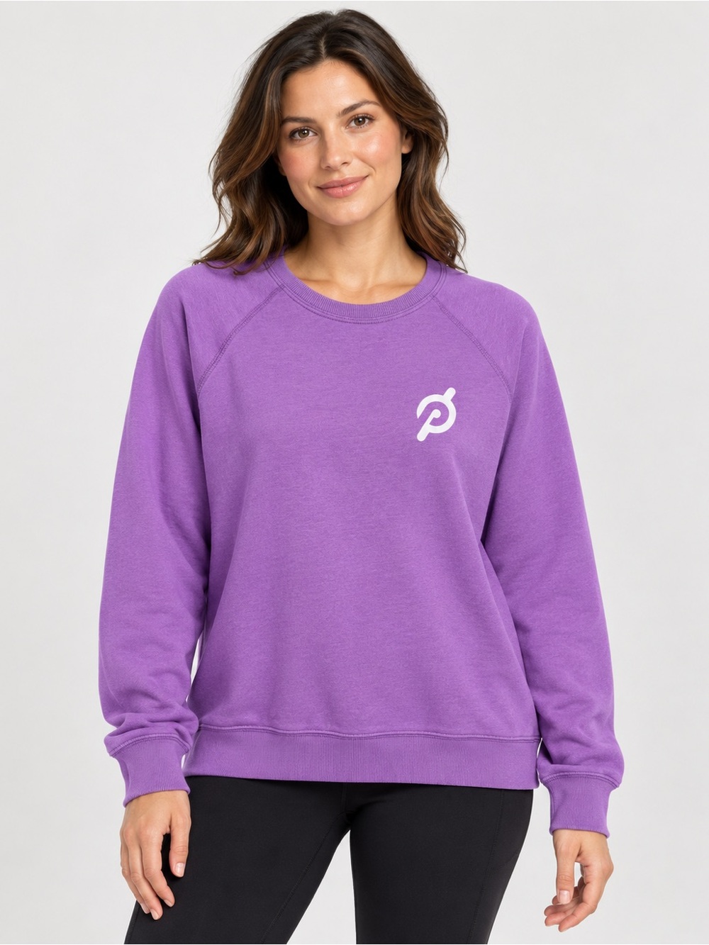 Peloton Women’s Purple Lavender Logo Crewneck Sweatshirt Size L
